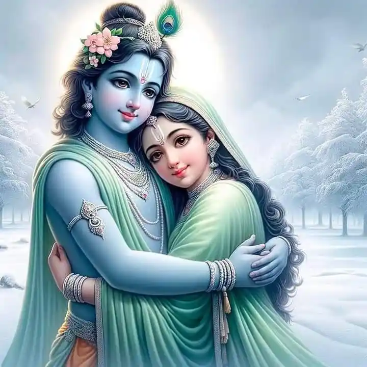 aesthetic radha krishna wallpaper laptop