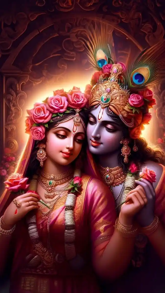 anime radha krishna wallpaper