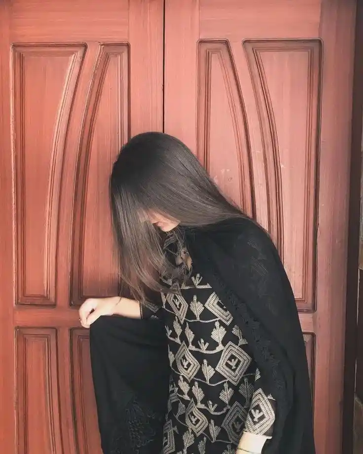 cute hidden face dp for girls aesthetic