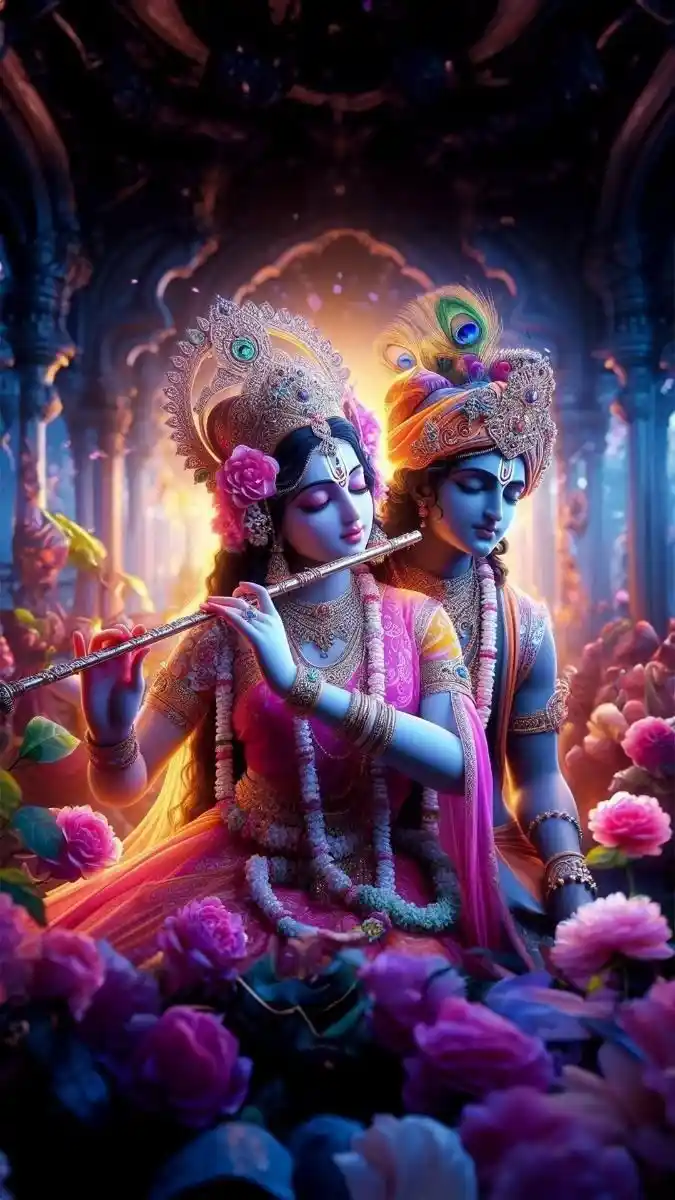 radha krishna aesthetic wallpaper for pc