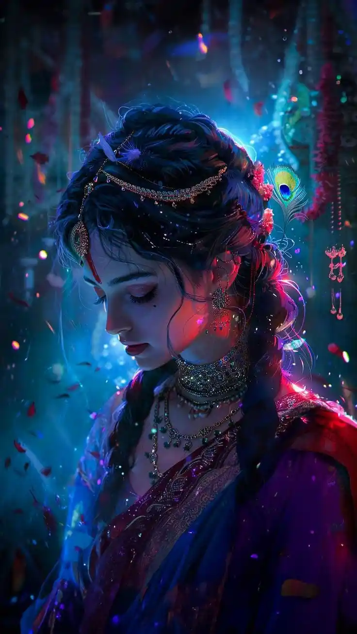 radha krishna animated images for dp