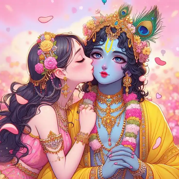 radha krishna images art drawing