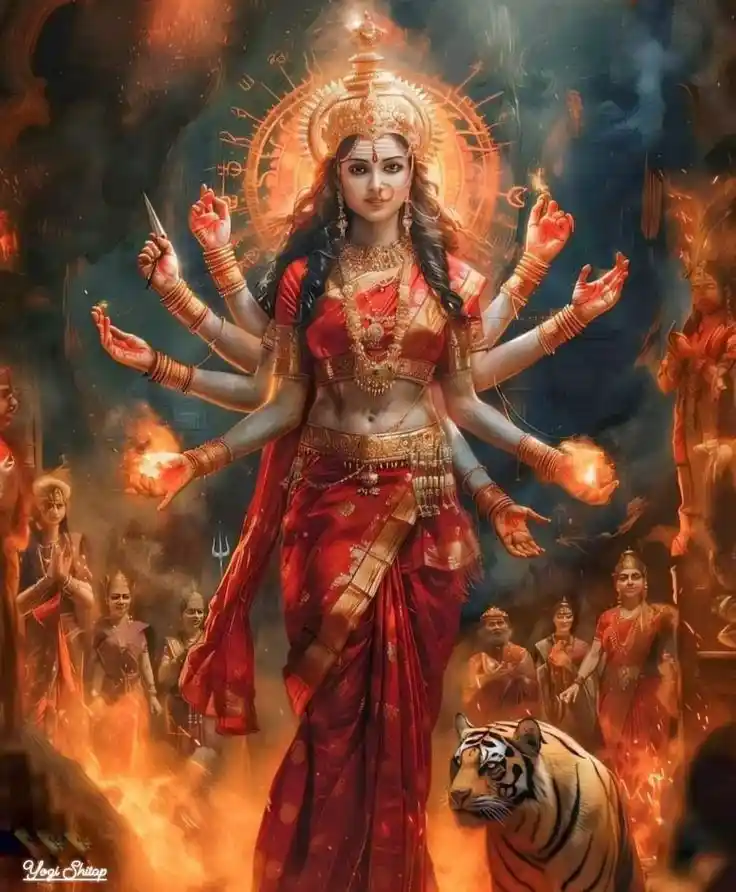 durga maa aesthetic wallpaper