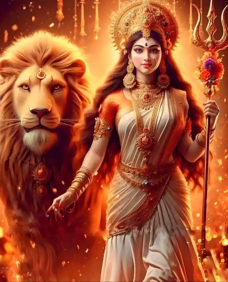durga maa cute dp